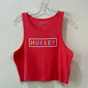HURLEY GRAPHIC CROPPED BABY TANK SIZE XL